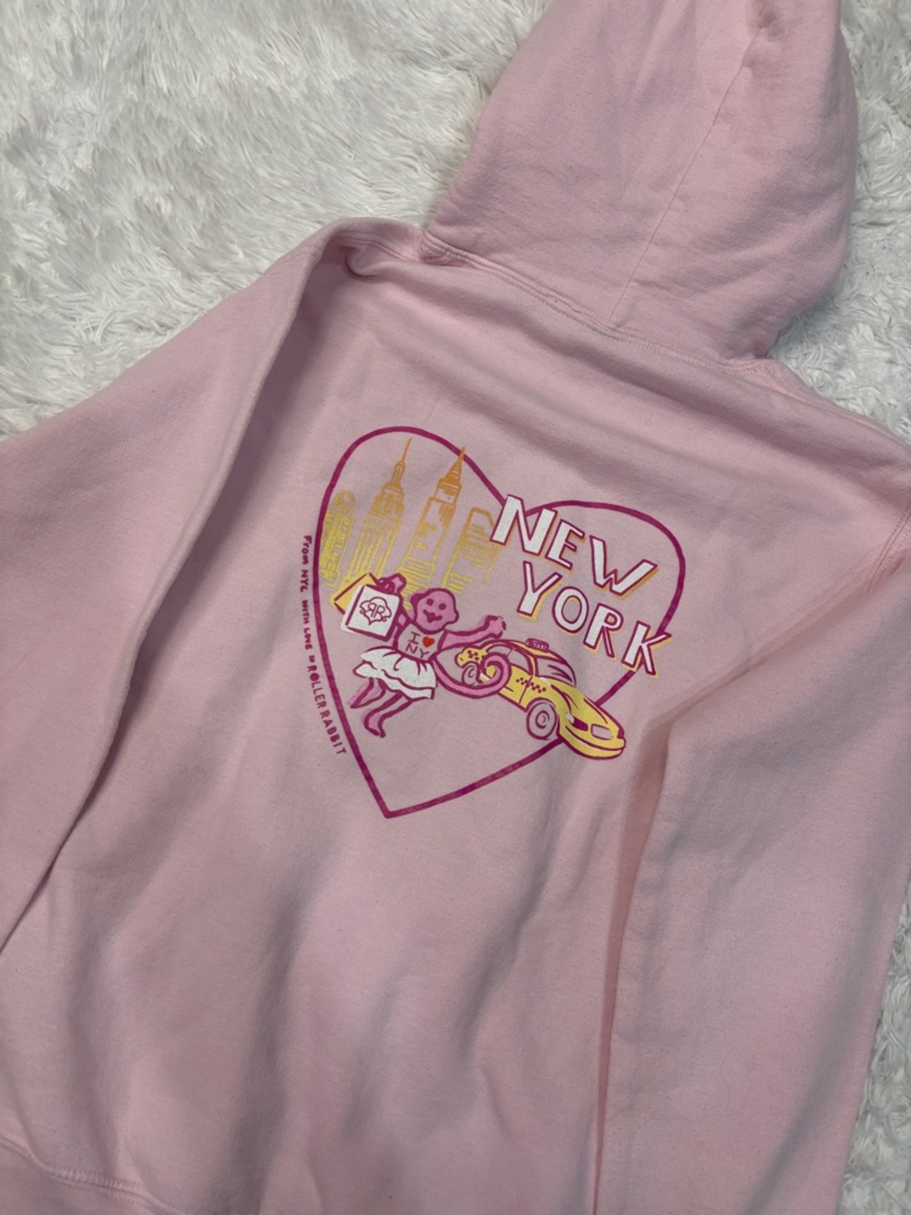 Roller Rabbit NYC Pink Hoodie - Picture 3 of 6
